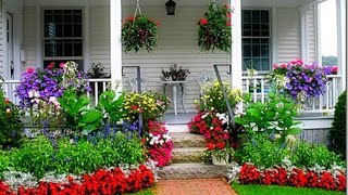 How to Create Beautiful Flower Gardens in Your Front Yard  Flowers beds [upl. by Nylcsoj]