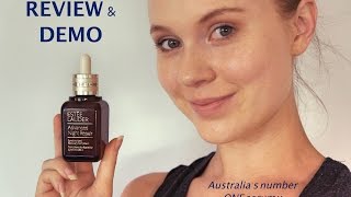 Estee Lauder Advanced Night Repair Serum REVIEW amp DEMO [upl. by Syck]