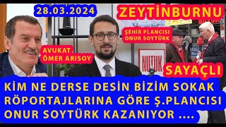 KİM NE DERSE DESİN BİZİM ANKETLERE GÖRE CHP ZEYTİNBURNU ADAYI ONUR SOYTÜRK KAZANABİLİR [upl. by Leonsis]