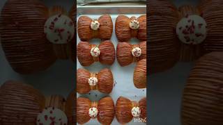 Bow Pastries🎀🥐 bowsyoutube ytshorts baking newyork italy jisoo trending barbie kidslove [upl. by Salangi595]