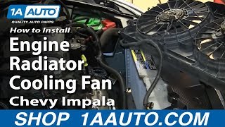 How to Replace Radiator Cooling Fan Assembly 0611 Chevy Impala [upl. by Assillem]