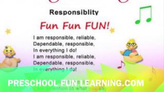 Responsibility Song Preschool Fun Learning Music [upl. by Zeret]