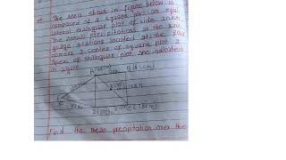 solved numerical to find Mean precipitation by Theissen polygon method [upl. by Edee253]