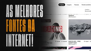 5 melhores sites para baixar fontes gratuitas na internet [upl. by Limbert]