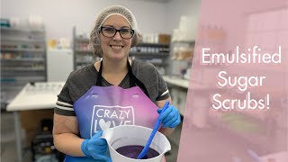 Making Emulsified Sugar Body Scrub  Crazy Love Bath and Body [upl. by Lauder43]