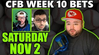 CFB Bets Week 10 With Kyle Kirms  Saturday College Football Picks November 2nd [upl. by Bobbye]