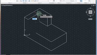 AutoCAD Classwork  Isometric Drawing 1 [upl. by Airemahs739]