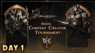 Day 1 Content Creator Tournament  Dragonheir Silent Gods [upl. by Ellierim]