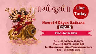 Navratri Dhyan Sadhana Day  5 [upl. by Masha740]