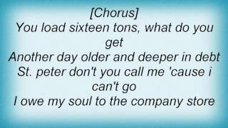 Stan Ridgway  Sixteen Tons Lyrics [upl. by Radek472]