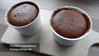 Fondant czekoladowy  prosty przepis [upl. by Nnave733]