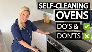 SELF CLEANING OVEN BEFORE AND AFTER amp Dos and Donts [upl. by Airenahs661]