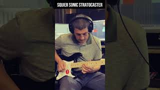 Squier Sonic Stratocaster squierbyfender guitar demo stratocaster [upl. by Comfort]