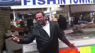 One Pound Fish Man Singing His One Pound Fish Song  Love this Guy [upl. by Dhiren]