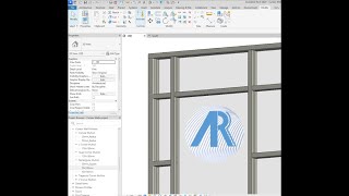 Creating new mullion sizes and changing mullions in Curtain Walls Revit Tutorial [upl. by Guy]