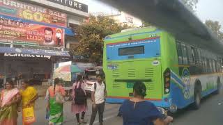 Metro Bus TGSRTC busMiyapu X Road To KPHB Bus  Journey In Metro Bus Hyderabad traffic Engine sound [upl. by Angrist]