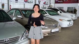 New stock Camry 2002 LE ABS កៅអីចុចពណ៌ស ទឹកប្រាក់ ទឹកមាស ស្លាកលេខភ្នំពេញពីរអក្សរ [upl. by Corette47]