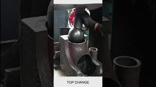 Elbow Pipe Fittings Manufacturing Process smartwork short [upl. by Blondell662]