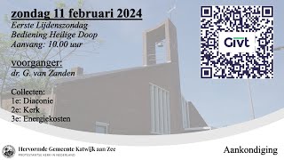 11022024 1000u dr G van Zanden [upl. by Nahpos298]