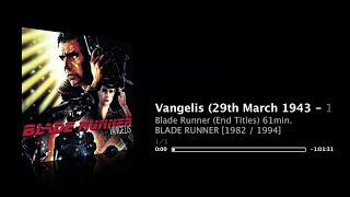 Vangelis  1hour Extended Version  Blade Runner End Titles [upl. by Demona]