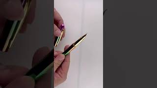 Fashion luxury colorful metal fountain pen con customizedpen signpen ballpencalligraphy drawing [upl. by Seltzer729]