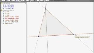 How to construct the orthocenter of a triangle in Geogebra [upl. by Nairod]