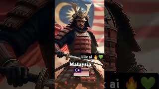 Imaginary samurai from different countries 🔥 ai [upl. by Elleval177]