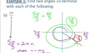 CoTerminal Angles • 41f PRECALCULUS 12 [upl. by Aisetal683]