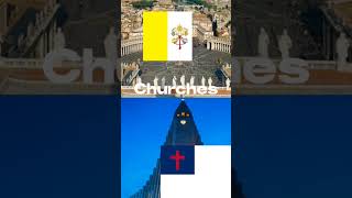 Protestantism vs Catholicism christianity country edit byzantineempire byz [upl. by Hayouqes259]