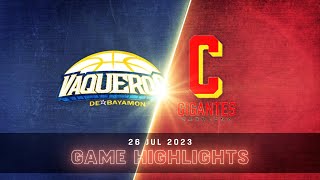 Gigantes de Carolina vs Vaqueros de Bayamon  Mejores Jugadas  Juego 5 Final Brava  BSN2023 [upl. by Enoval]