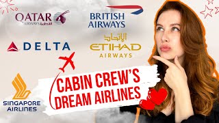 Best Airlines for Cabin Crew amp Flight Attendants High pay perks  Best Aviation Careers 2024 ✈️ [upl. by Notsua]