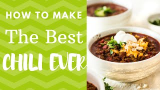 Best Chili Recipe [upl. by Leizo]