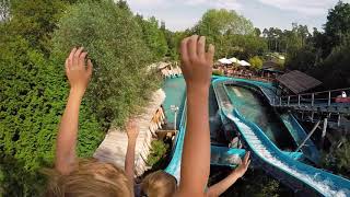 Wildwasserbahn 💦 im Freizeitpark Schloss Thurn🎢 [upl. by Youlton57]