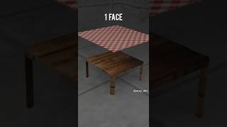 Cloth Simulation vs Table From 1 Face to 4096 Faces  clothsimulation 3danimation blender3d [upl. by Atinel]