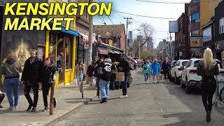 Walking Torontos Must Visit Kensington Market April 2022 [upl. by Ettennat601]