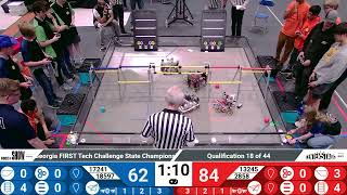 Qualification Match 18  2024 GA FTC State Championship [upl. by Melvyn708]