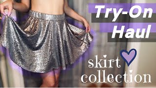 Try On Haul  SKIRT COLLECTION [upl. by Woehick]