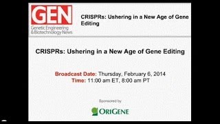 CRISPR Webinar by Drs Barrangon Zhang and Church [upl. by Puritan]