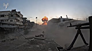 Israeli Merkava tank in action in the Gaza Strip  POV Footage [upl. by Faletti]