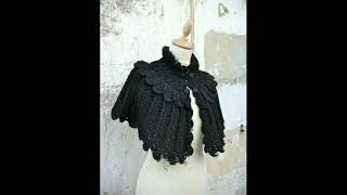 Beautiful Very Attractive Crochet Capelet shwal Design ideas 2021  Crochet Capelet Shawl shorts [upl. by Akessej381]