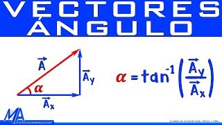 Ángulo de un vector conociendo sus componentes rectangulares [upl. by Renie]