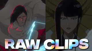 Uryu vs Senjumaru Bleach TYBW Part 3 Episode 1 Raw Clips 4K [upl. by Lacie]