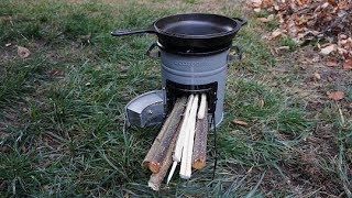 EcoZoom Versa HandsOn Review Best Small Portable Stove  Easy Controlled Camp Fire Oven [upl. by Ettenom]