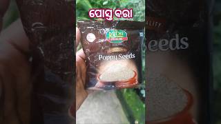 ପୋସ୍ତ ବରା♥️poppy seeds recipe poppyseedsrecipe shorts short minivlog [upl. by Leunammi]