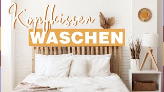 Kopfkissen waschen So macht ihr es richtig [upl. by Mcclenon]