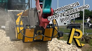 MB HDS214 Shaft Screening Bucket at Plantworx 2023 with Robustrack [upl. by Kall]