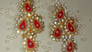 How to Make Beautiful Earrings at Home  earrings [upl. by Killian]