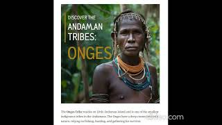 The Onge Tribe onge tribe history [upl. by Adnahc]