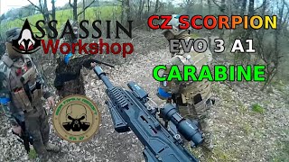 CZ Scorpion EVO 3 A1 Carabine AEG Iron village [upl. by Hillyer]