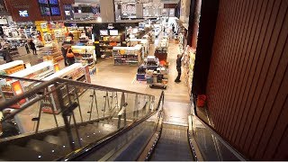 Sweden Arlanda Airport Terminal 2 walking through tax free shop after security check 1X escalator [upl. by Rodrick]